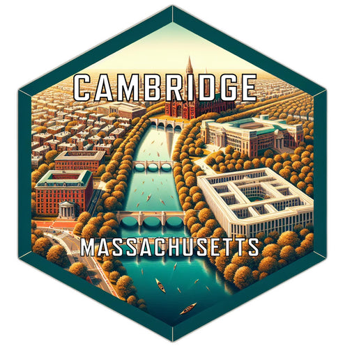 Cambridge Massachusetts Travel Destination Souvenir Vinyl Decal Sticker 2-Inch