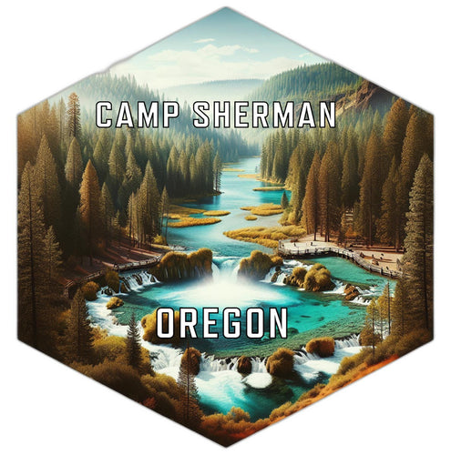 Camp Sherman Oregon Travel Destination Souvenir Vinyl Decal Sticker 2-Inch