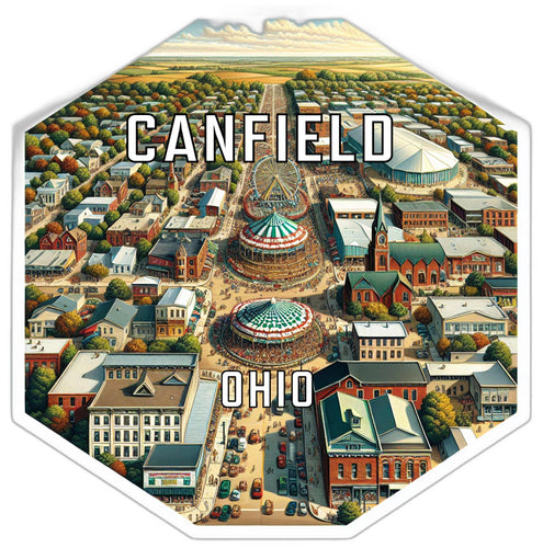 Canfield Ohio Travel Destination Souvenir Vinyl Decal Sticker 2-Inch
