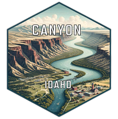 Canyon Idaho Travel Destination Souvenir Vinyl Decal Sticker 2-Inch