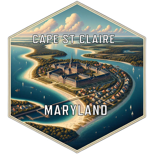 Cape St Claire Maryland Travel Destination Souvenir Vinyl Decal Sticker 4-Inch