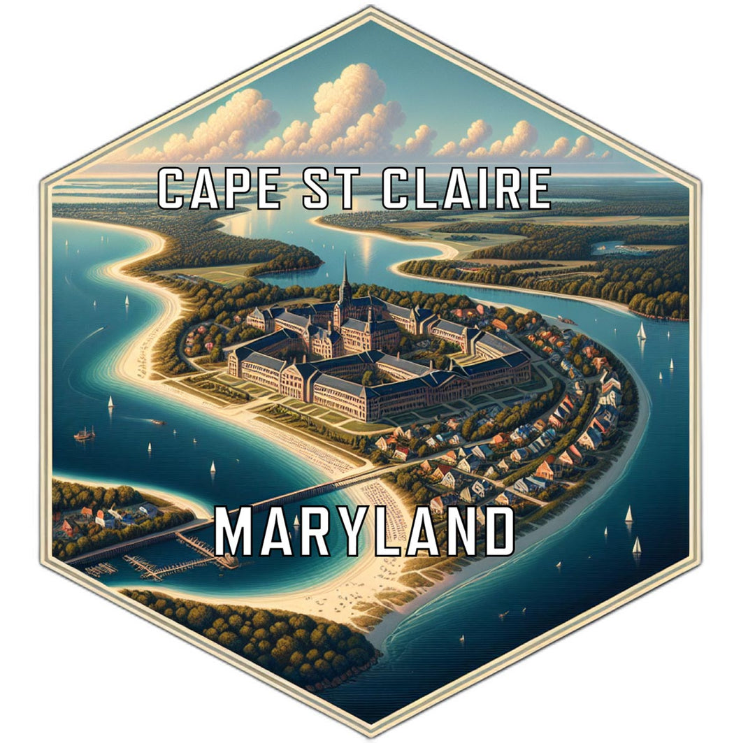 Cape St Claire Maryland Travel Destination Souvenir Vinyl Decal Sticker 4-Inch