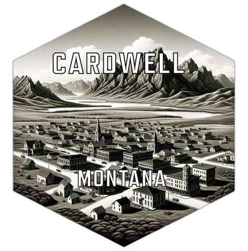 Cardwell Montana Travel Destination Souvenir Vinyl Decal Sticker 2-Inch