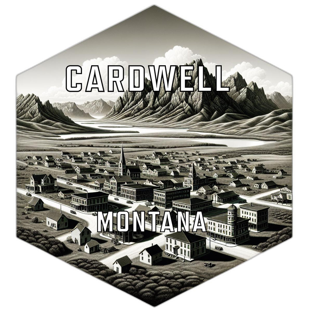 Cardwell Montana Travel Destination Souvenir Vinyl Decal Sticker 2-Inch