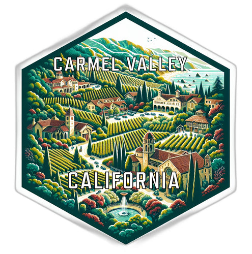 Carmel Valley California Travel Destination Souvenir Vinyl Decal Sticker 6-Inch