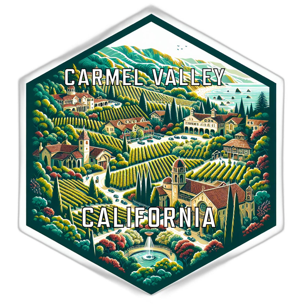 Carmel Valley California Travel Destination Souvenir Vinyl Decal Sticker 6-Inch