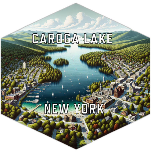 Caroga Lake New York Travel Destination Souvenir Vinyl Decal Sticker 4-Inch