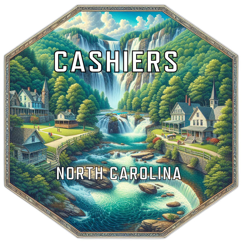 Cashiers North Carolina Travel Destination Souvenir Vinyl Decal Sticker 2-Inch