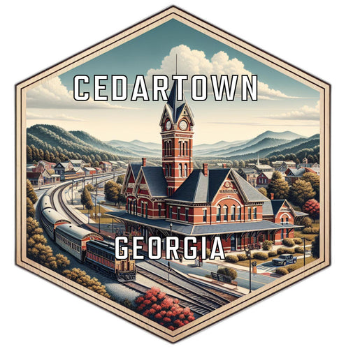 Cedartown Georgia Travel Destination Souvenir Vinyl Decal Sticker 6-Inch