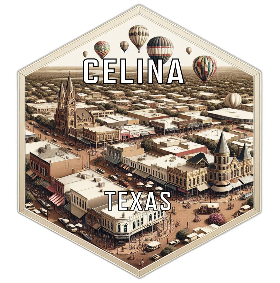 Celina Texas Travel Destination Souvenir Vinyl Decal Sticker 2-Inch