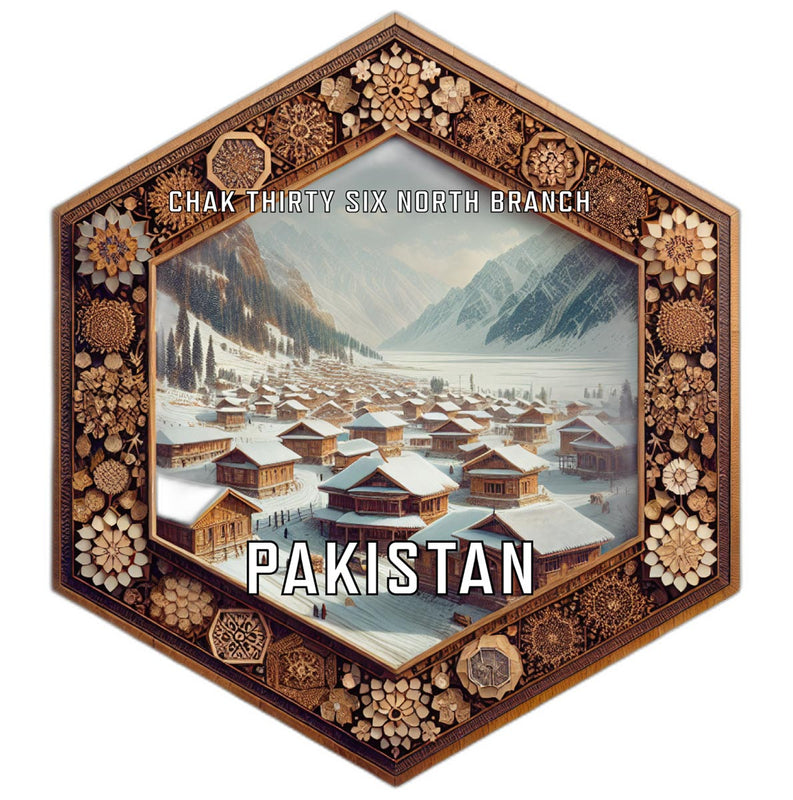 Chak Thirty Six North Branch Pakistan Travel Destination Souvenir Vinyl Decal Sticker 2-Inch