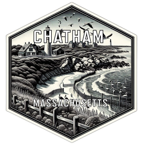 Chatham Massachusetts Travel Destination Souvenir Vinyl Decal Sticker 2-Inch