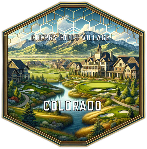 Cherry Hills Village Colorado Travel Destination Souvenir Vinyl Decal Sticker 6-Inch