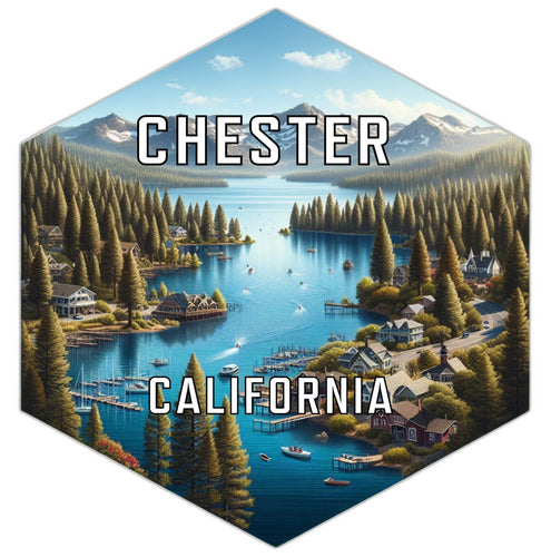 Chester California Travel Destination Souvenir Vinyl Decal Sticker 6-Inch