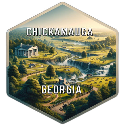 Chickamauga Georgia Travel Destination Souvenir Vinyl Decal Sticker 2-Inch