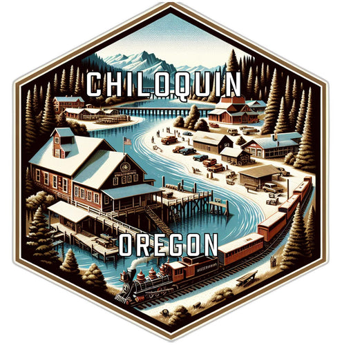 Chiloquin Oregon Travel Destination Souvenir Vinyl Decal Sticker 2-Inch