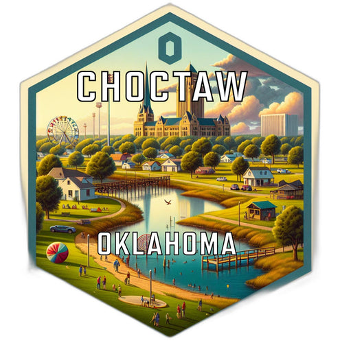 Choctaw Oklahoma Travel Destination Souvenir Vinyl Decal Sticker 2-Inch