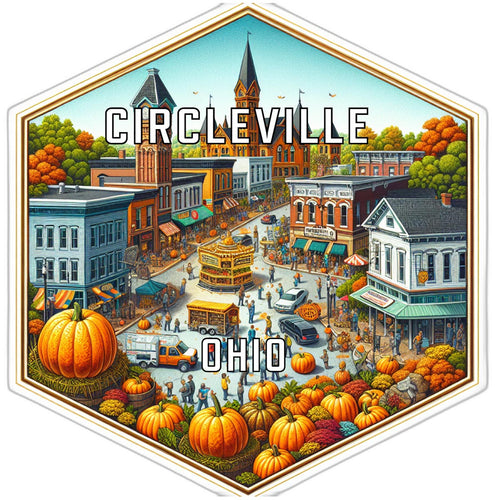 Circleville Ohio Travel Destination Souvenir Vinyl Decal Sticker 2-Inch