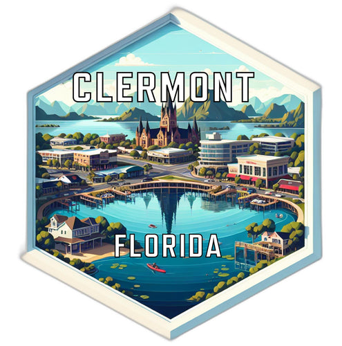 Clermont Florida Travel Destination Souvenir Vinyl Decal Sticker 2-Inch