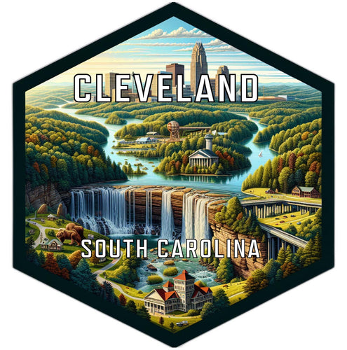 Cleveland South Carolina Travel Destination Souvenir Vinyl Decal Sticker 2-Inch