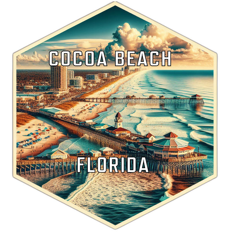 Cocoa Beach Florida Travel Destination Souvenir Vinyl Decal Sticker 2-Inch
