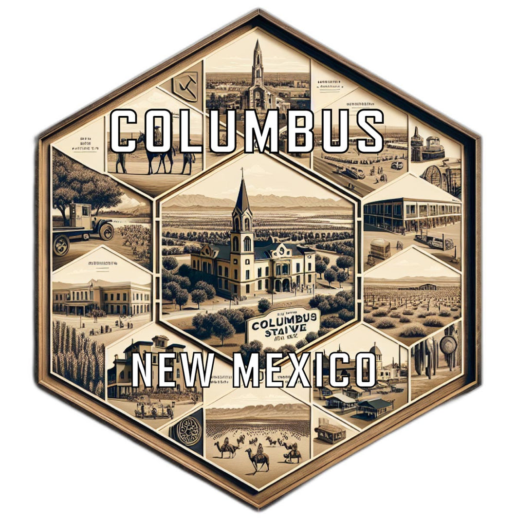 Columbus New Mexico Travel Destination Souvenir Vinyl Decal Sticker 4-Inch