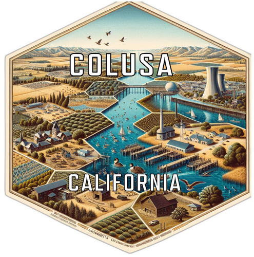 Colusa California Travel Destination Souvenir Vinyl Decal Sticker 6-Inch