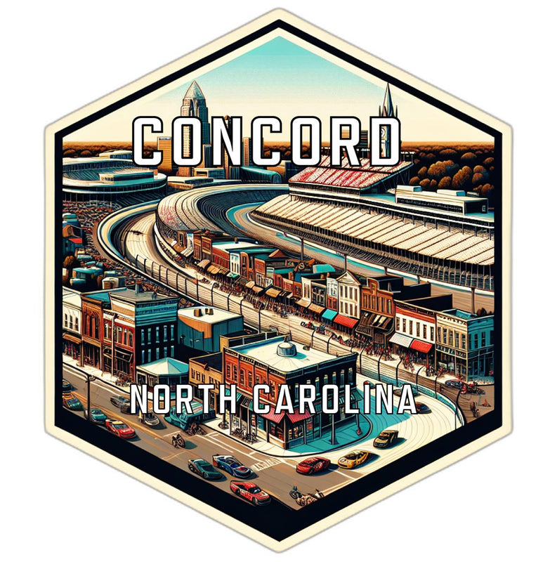 Concord North Carolina Travel Destination Souvenir Vinyl Decal Sticker 6-Inch