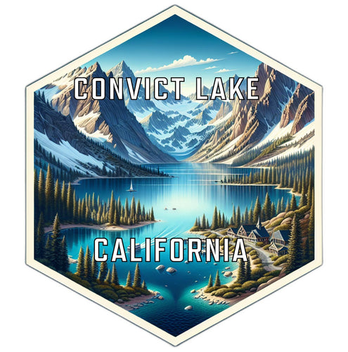 Convict Lake California Travel Destination Souvenir Vinyl Decal Sticker 2-Inch