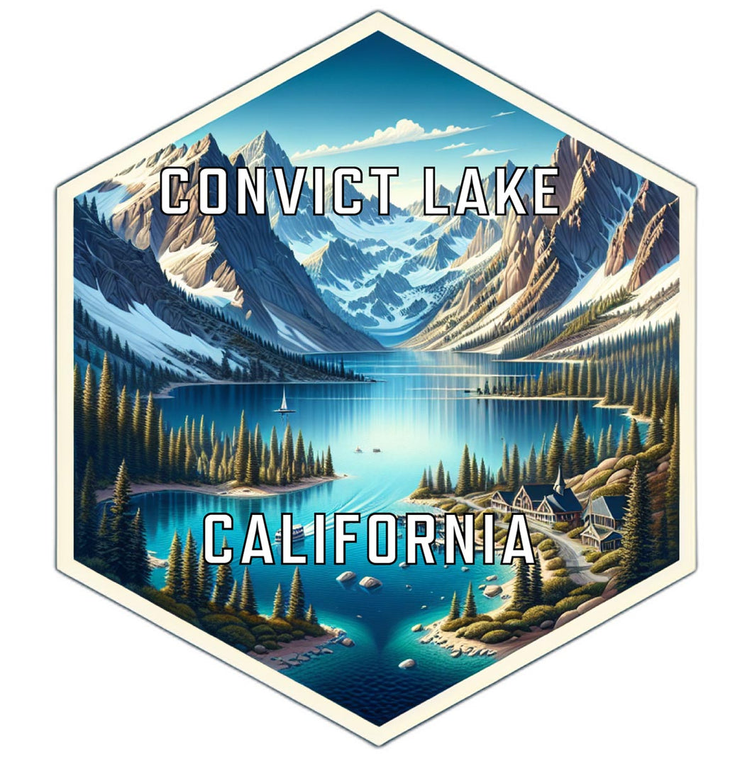 Convict Lake California Travel Destination Souvenir Vinyl Decal Sticker 2-Inch