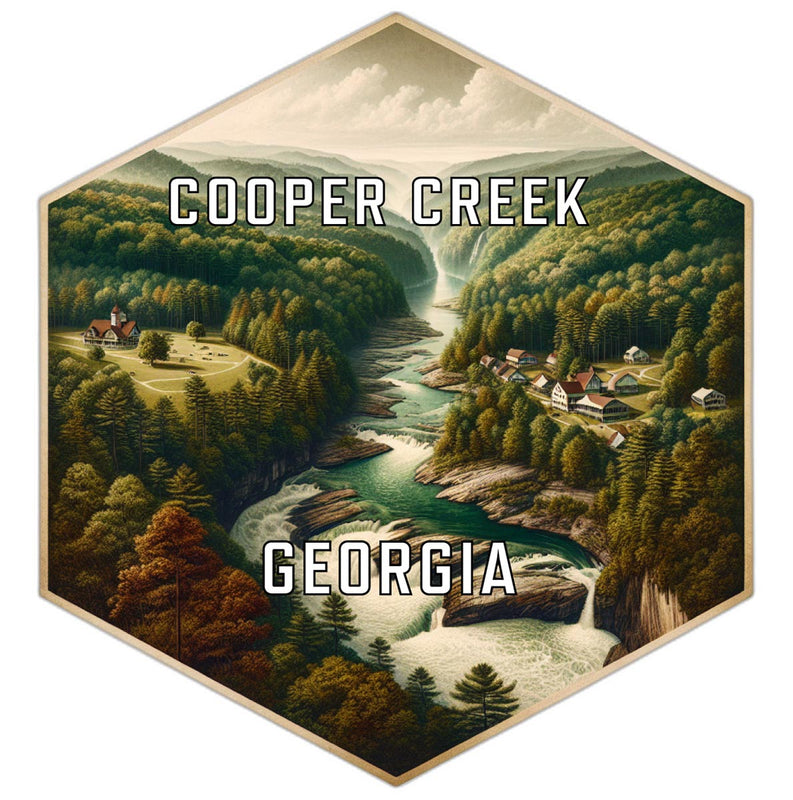 Cooper Creek Georgia Travel Destination Souvenir Vinyl Decal Sticker 2-Inch