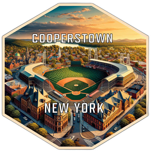 Cooperstown New York Travel Destination Souvenir Vinyl Decal Sticker 6-Inch