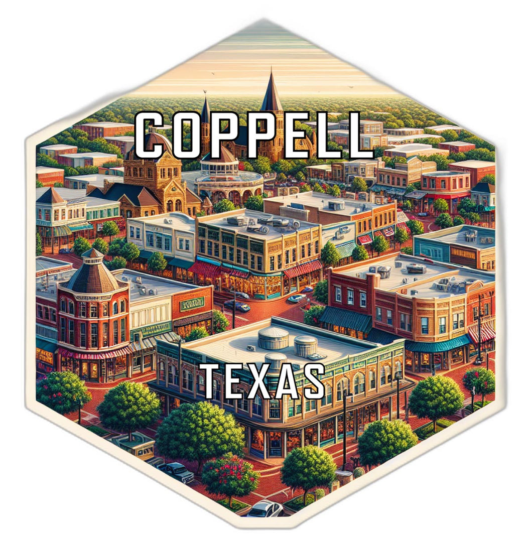 Coppell Texas Travel Destination Souvenir Vinyl Decal Sticker 2-Inch