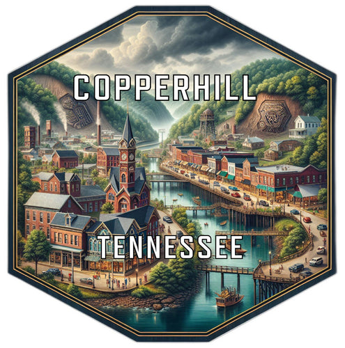 Copperhill Tennessee Travel Destination Souvenir Vinyl Decal Sticker 6-Inch