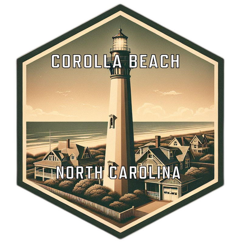 Corolla Beach North Carolina Travel Destination Souvenir Vinyl Decal Sticker 2-Inch