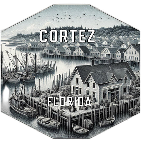 Cortez Florida Travel Destination Souvenir Vinyl Decal Sticker 4-Inch