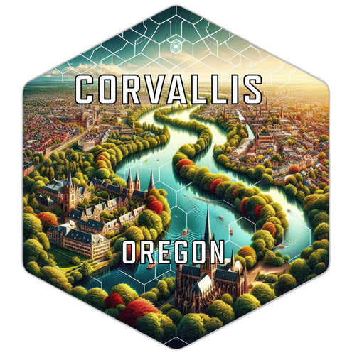Corvallis Oregon Travel Destination Souvenir Vinyl Decal Sticker 6-Inch