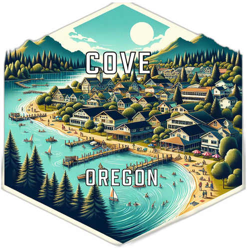 Cove Oregon Travel Destination Souvenir Vinyl Decal Sticker 4-Inch