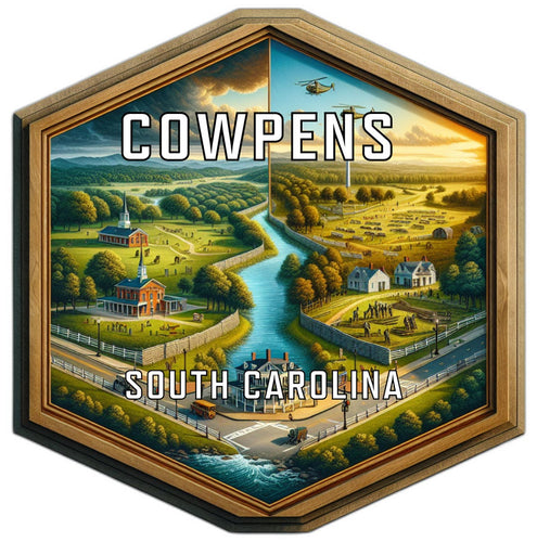 Cowpens South Carolina Travel Destination Souvenir Vinyl Decal Sticker 4-Inch