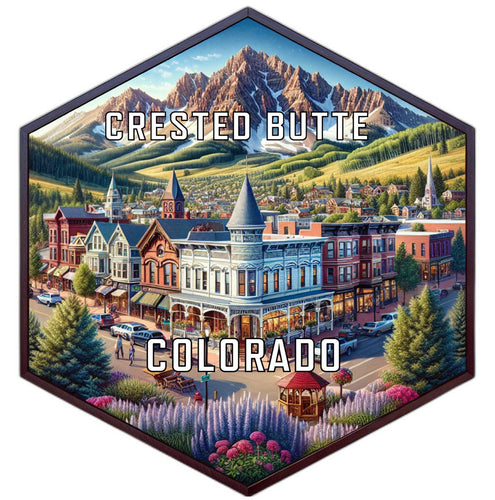 Crested Butte Colorado Travel Destination Souvenir Vinyl Decal Sticker 6-Inch