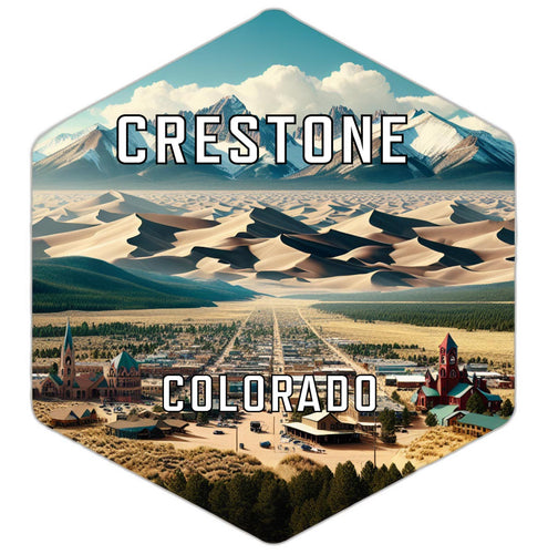 Crestone Colorado Travel Destination Souvenir Vinyl Decal Sticker 6-Inch