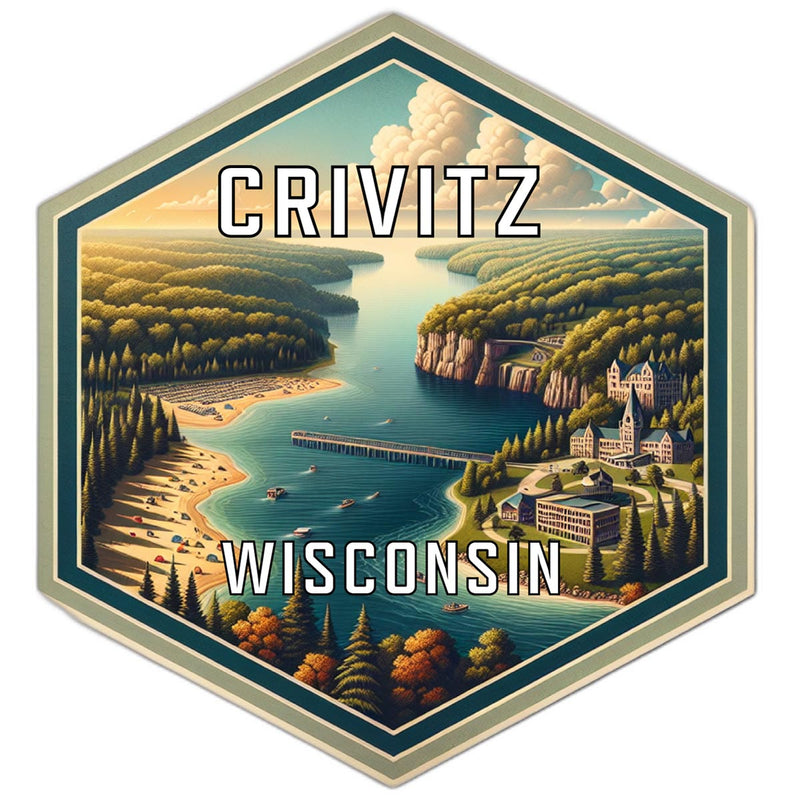 Crivitz Wisconsin Travel Destination Souvenir Vinyl Decal Sticker 2-Inch