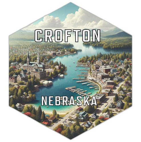 Crofton Nebraska Travel Destination Souvenir Vinyl Decal Sticker 6-Inch