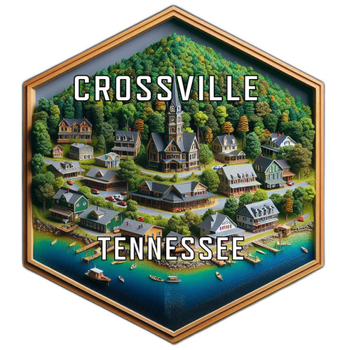 Crossville Tennessee Travel Destination Souvenir Vinyl Decal Sticker 6-Inch