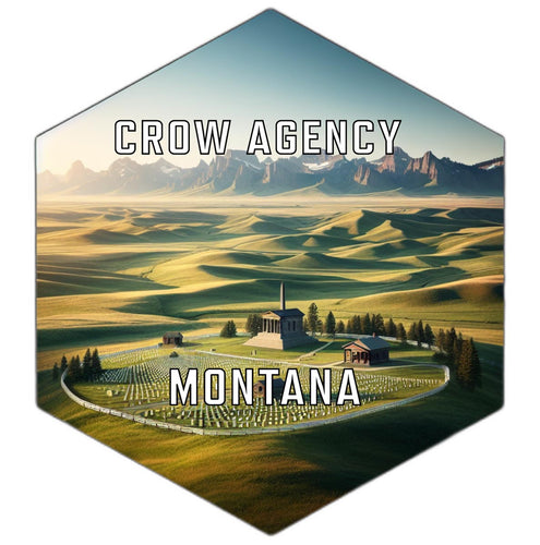 Crow Agency Montana Travel Destination Souvenir Vinyl Decal Sticker 2-Inch
