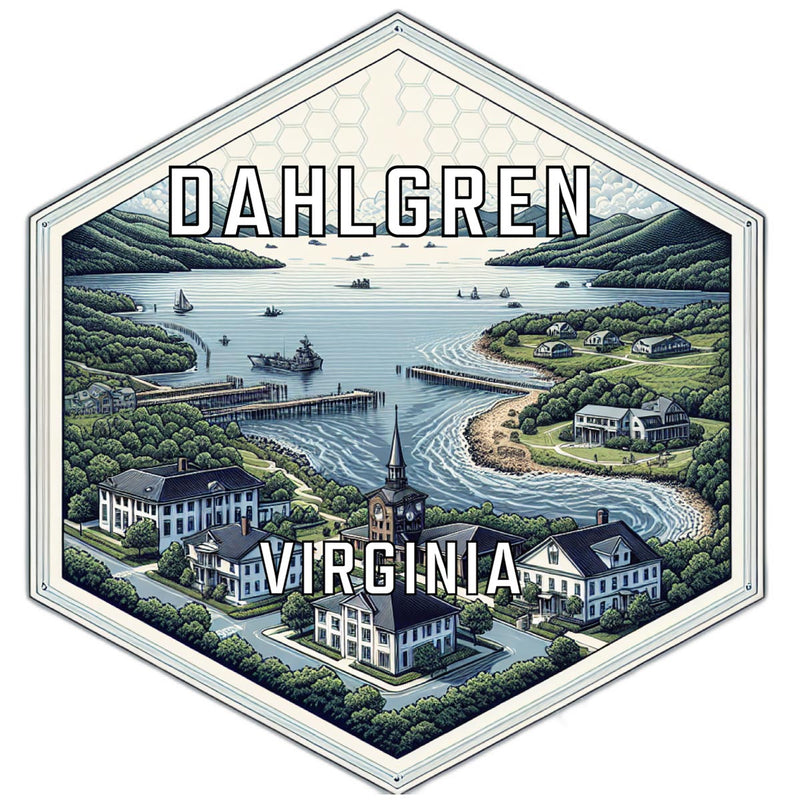 Dahlgren Virginia Travel Destination Souvenir Vinyl Decal Sticker 4-Inch
