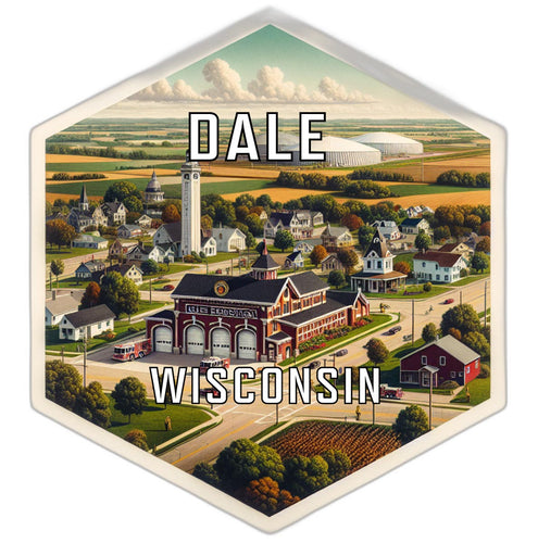 Dale Wisconsin Travel Destination Souvenir Vinyl Decal Sticker 2-Inch