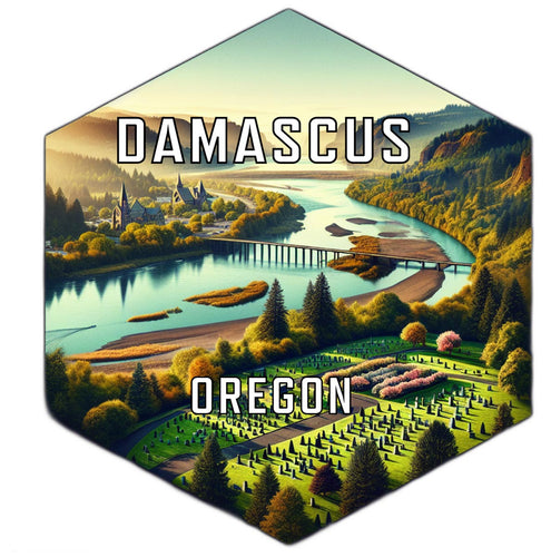 Damascus Oregon Travel Destination Souvenir Vinyl Decal Sticker 2-Inch