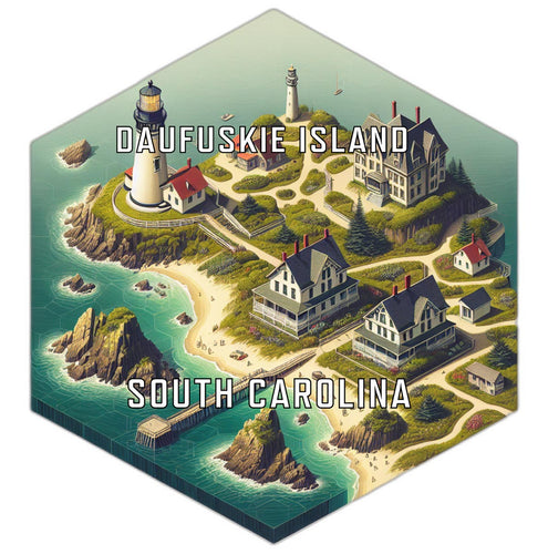 Daufuskie Island South Carolina Travel Destination Souvenir Vinyl Decal Sticker 4-Inch