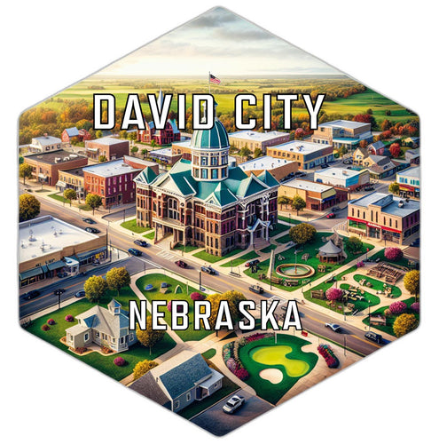 David City Nebraska Travel Destination Souvenir Vinyl Decal Sticker 2-Inch